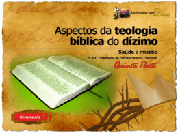 1090 aspectos da teologia biblica do dizimo