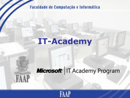 Faculdade de Computação e Informática – MS IT Academy