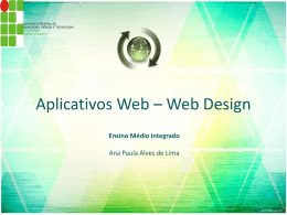 Aplicativos Web – Web Design