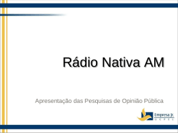 Slide 1 - Rádio Cultura Riograndina