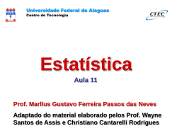Probabilidade Condicional - Universidade Federal de Alagoas