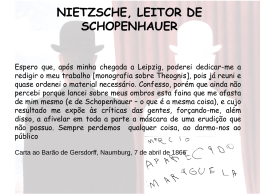 Nietzsche, Leitor de Schopenhauer