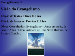 II - Visão do Evangelismo