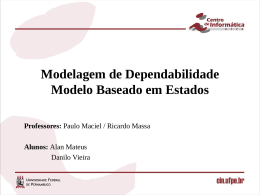 Modelagem de Dependabilidade Modelo Baseado em Estados
