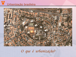 Urbanização Brasileira I