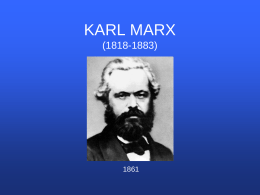KARL MARX (1818