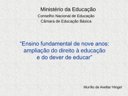 Ensino fundamental - Ministério da Educação