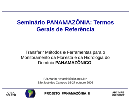 Seminário Panamazônia: capacitando especialistas para monitorar