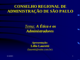 Lelio_Lauretti - Conselho Regional de Administração de São