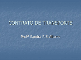 CONTRATO DE TRANSPORTE