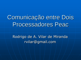 Comunicação entre Dois Processadores Peac 4