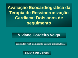 Avaliação Ecocardiográfica da Terapia de Ressincronização