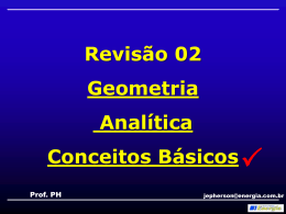 Revisão geometria analítica 02