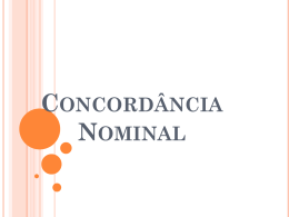 Concordância Nominal - Webgiz