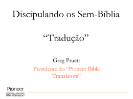 Pioneer Bible Translators PowerPoint