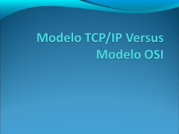 Modelo TCP/IP Versus Modelo OSI