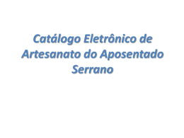 CatalogoArtesanato012009 - Instituto de Previdência dos Serv