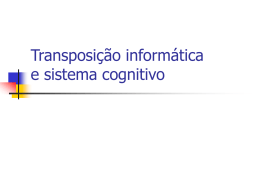 Transposição Didática - Centro de Informática da UFPE