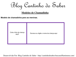 Blog Cantinho do Saber