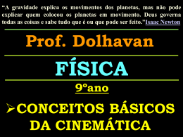 Cinematica 9 ano CAP 1