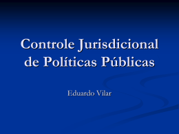 Controle Jurisdicional de Políticas Públicas - TCE-RO