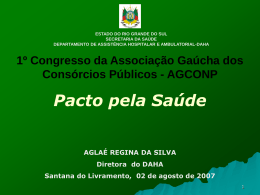 Pacto pela Saúde 2006 - Secretaria da Saúde