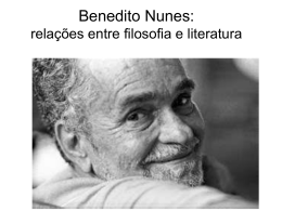 Benedito Nunes: relações entre filosofia e literatura