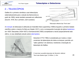 Telescópios e Detectores - Universidade da Madeira