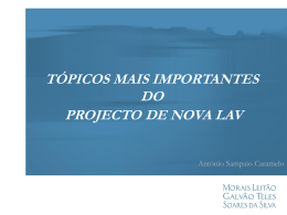 Apresentação em PowerPoint do Dr. Sampaio Caramelo