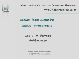 Aula Secundário - Portal de Laboratórios Virtuais de Processos