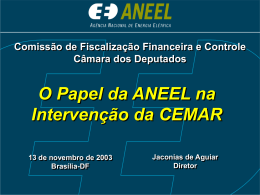 O Marco Institucional e Regulatório do Setor Elétrico Brasileiro