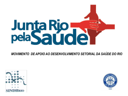 Apresentação Movimento Junta Rio Pela Saúde