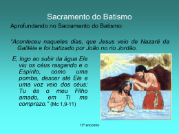 Sacramento e Sacramento do Batismo
