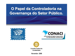 O papel da Controladoria (...) - Prof. José Francisco Ribeiro Filho