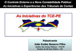 João Eudes Bezerra Filho - ECG / TCE-RJ