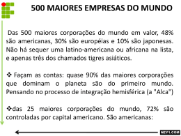 500 MAIORES EMPRESAS DO MUNDO