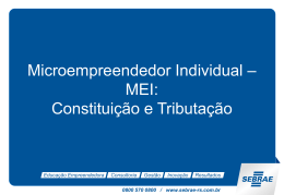 microempreendedor individual – mei – a sua constituição e
