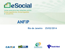 José Alberto Maia-2014.02.25 – Apresentação eSocial Anfip RJ