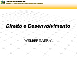 Direito do desenvolvimento - Welber Barral