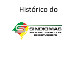 Histórico do SINDIOMAS