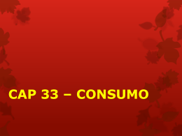 CAP 33 - CONSUMO