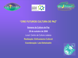CCj Cultura de Paz, OUT 2008