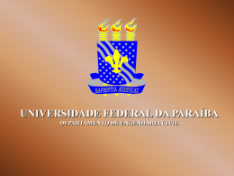 Ensaio de Plasticidade - Universidade Federal da Paraíba