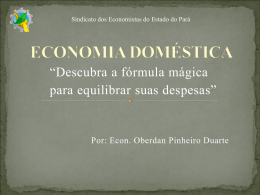Palestra de Economia Doméstica