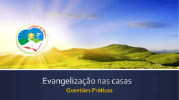 Evangelização nas casas - Arquidiocese em Missão