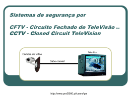 sistemas de segurança por CFTV