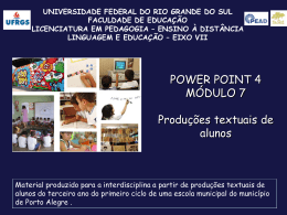 Power Point 4 - pead.faced.ufrgs.br