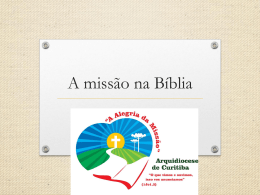 AM – Oficina 2 – A missão na bíblia