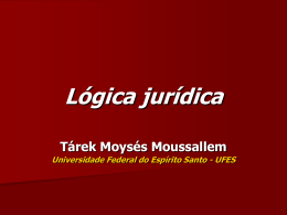 Lógica Jurídica - Tárek Moussallem