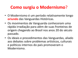 Como surgiu o Modernismo?